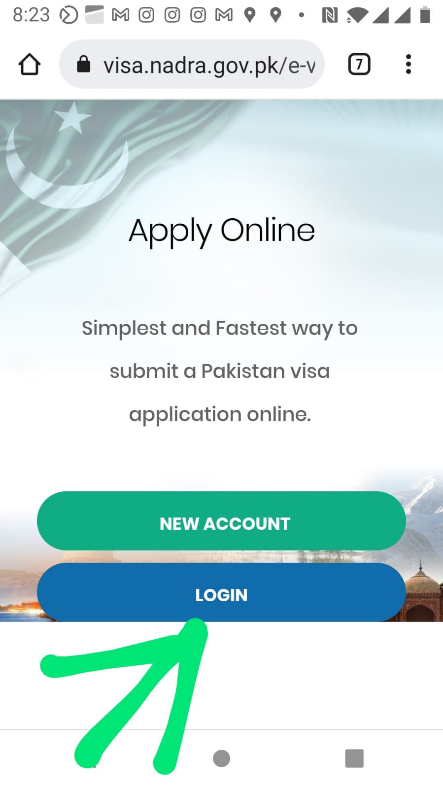 how to extend pakistan visit visa