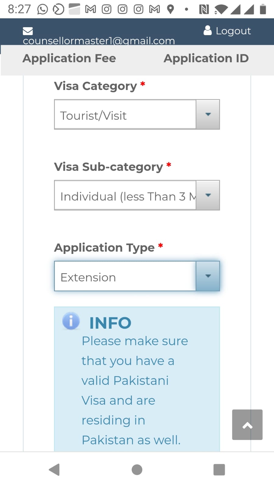 how to extend pakistan visit visa